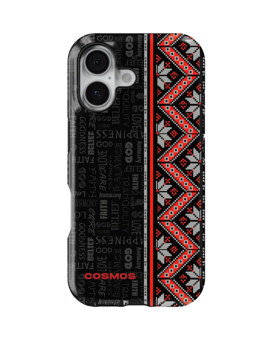 iPhone 17 Tank Case | Textures (Tribal Noir)