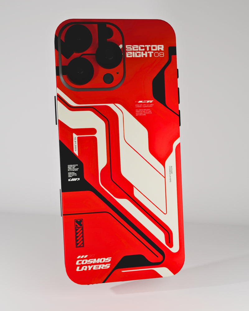 Meta Morph Mobile Skins and Wraps - Crimson Glitch