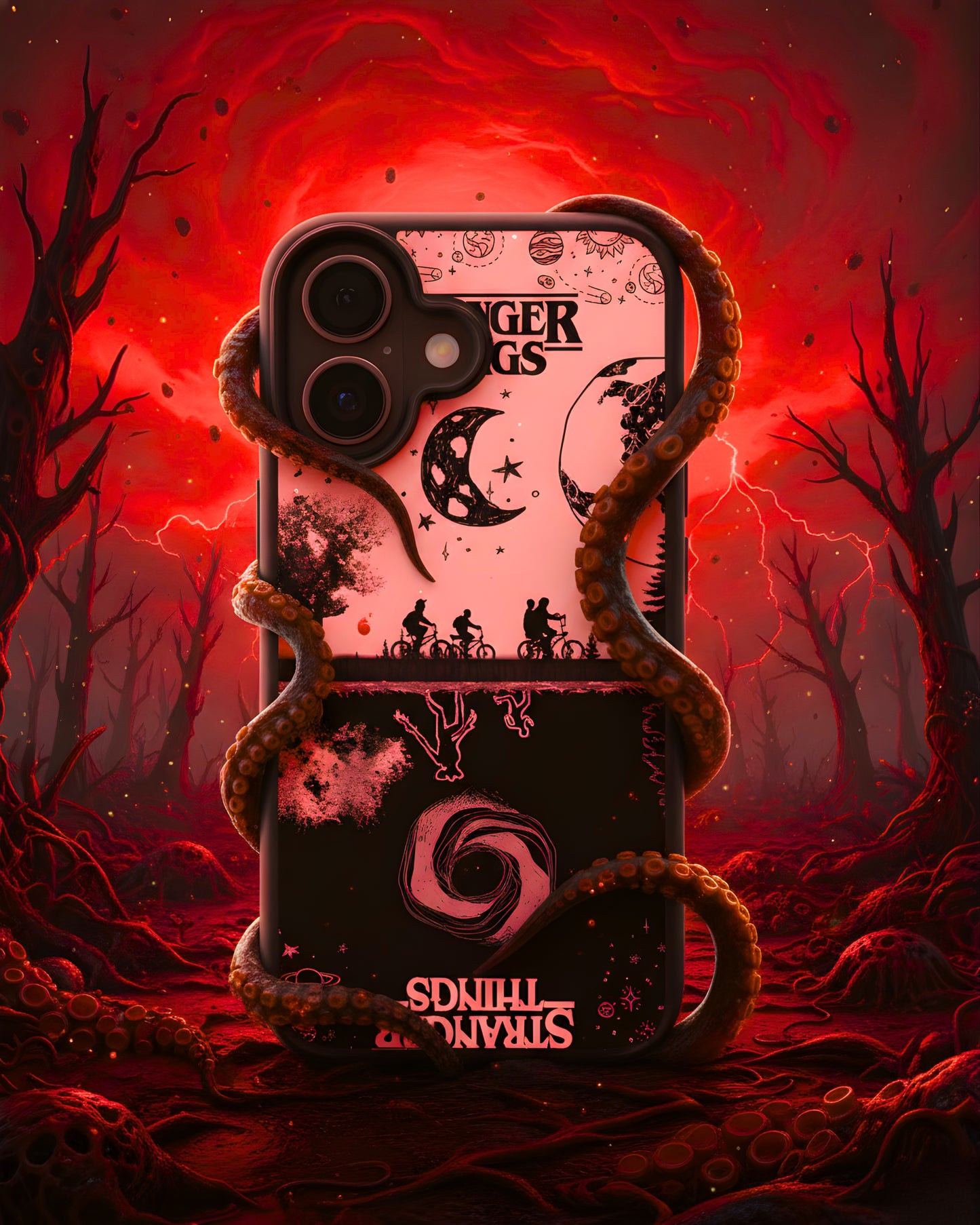 Stranger Things Mobile Cover | Upside Down