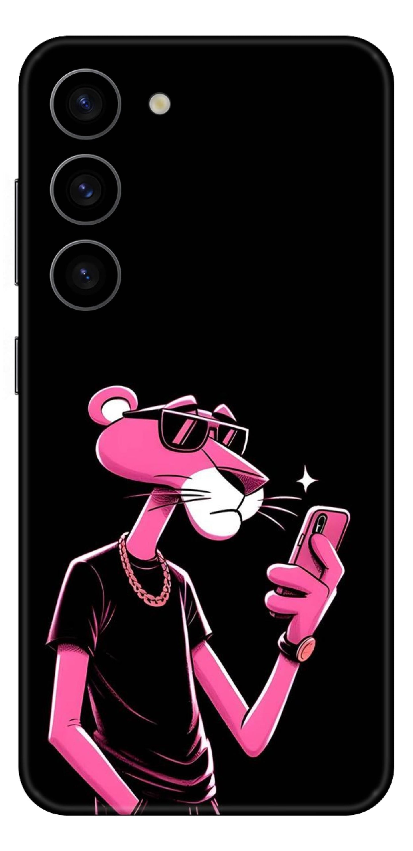 Cartoon Mobile Skin (Pink Panther Dark) - All Mobile Available