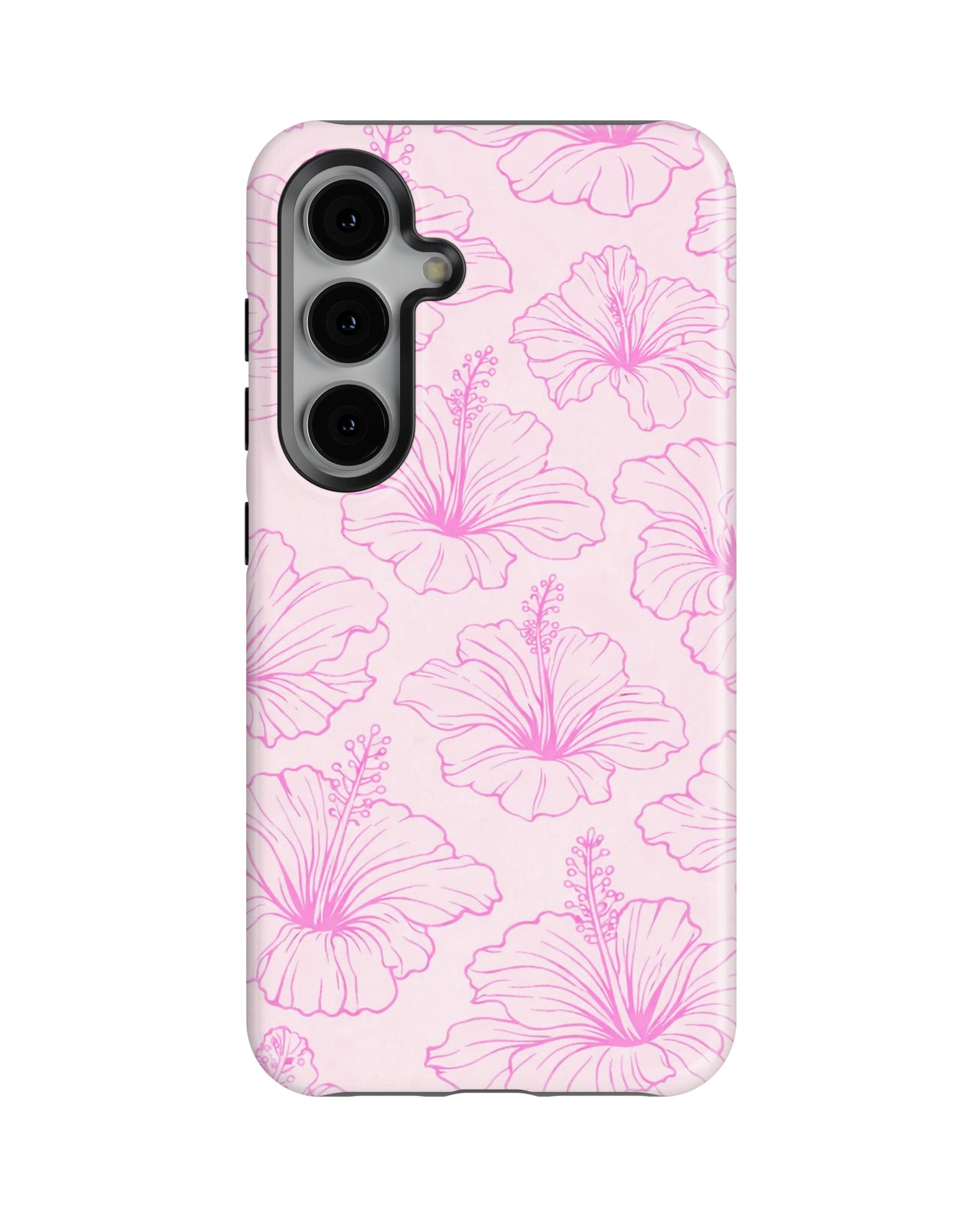 Samsung Galaxy S23 Tank Case | Girls Aesthetics (Blush Hibiscus)
