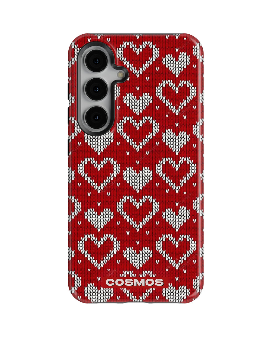 Samsung Galaxy S23 Tank Case | Textures (Candy Hearts)