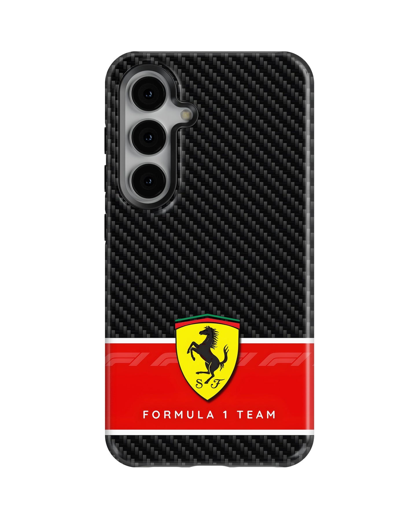 Samsung Galaxy S24 Tank Case | Formula 1 (Carbon Ferrari)