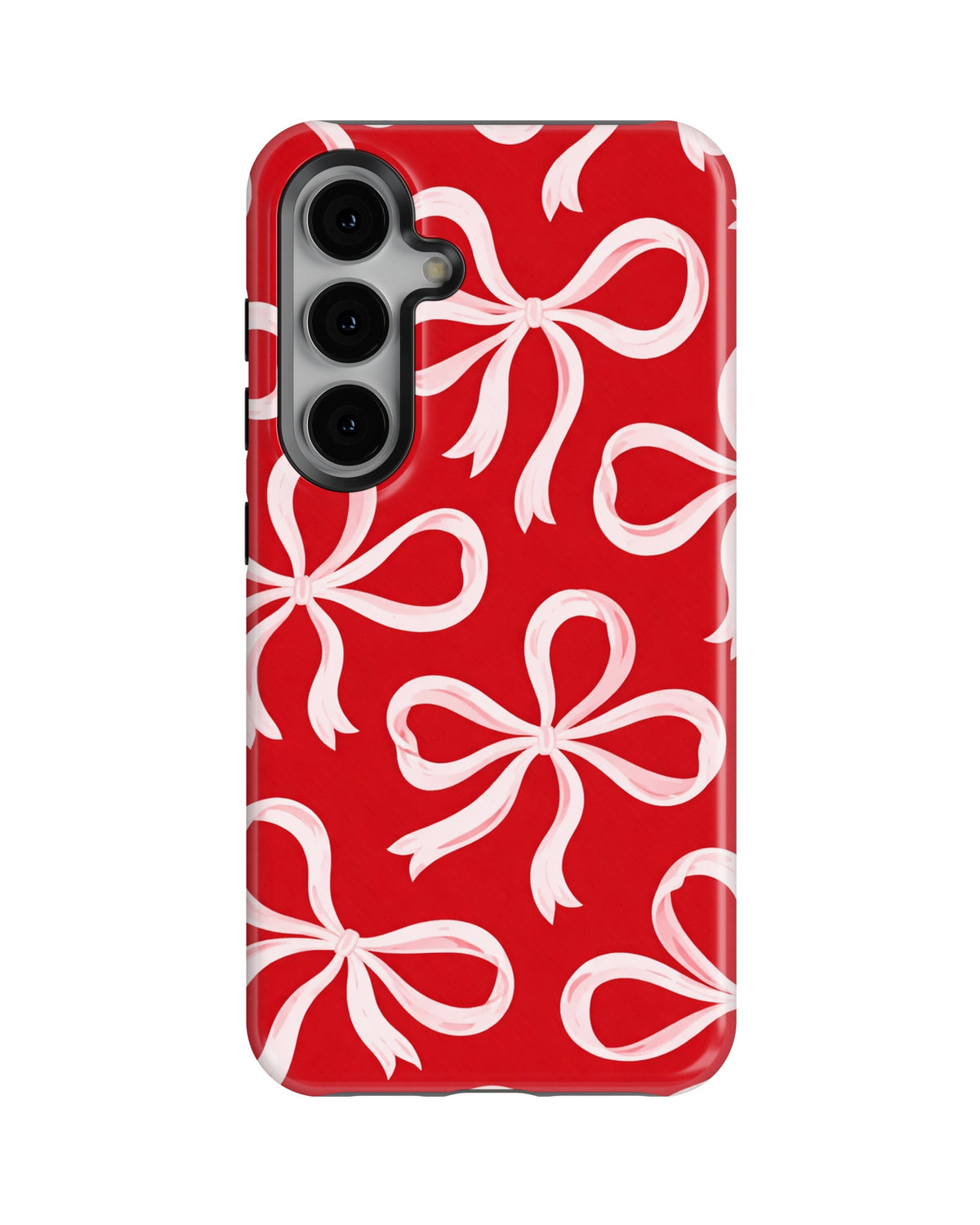 Samsung Galaxy S24 Tank Case | Girls Aesthetics (Crimson Bows)