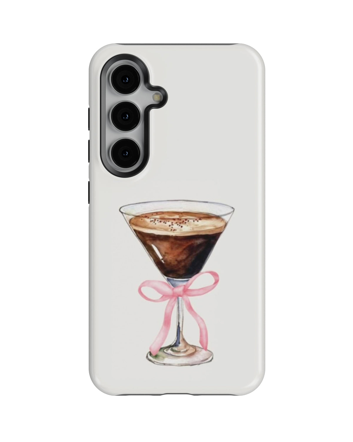 Samsung Galaxy S23 Plus Tank Case | Girls Aesthetics (Espresso Bow)