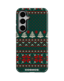Samsung Galaxy S24 Tank Case | Textures (Evergreen Knit)