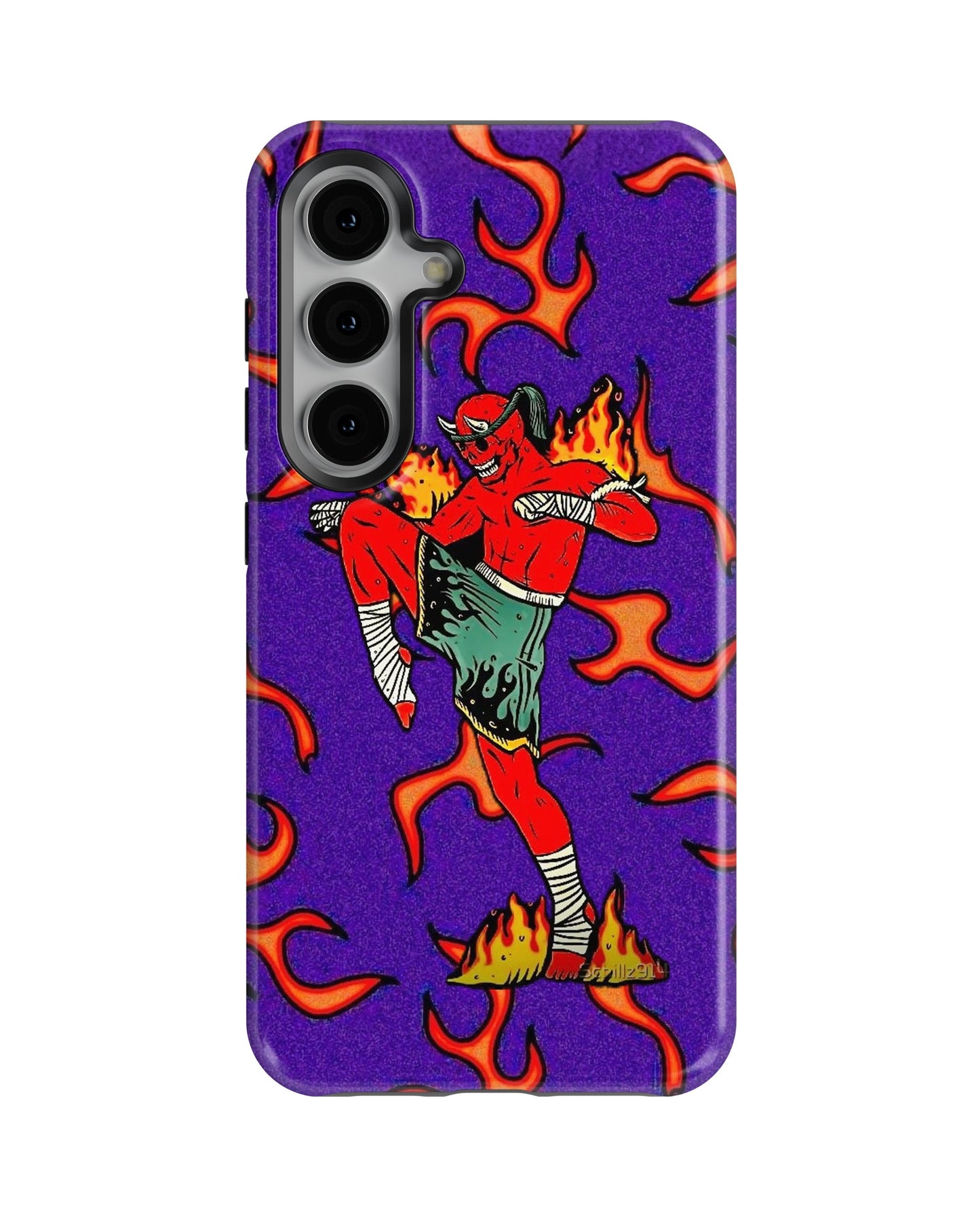 Samsung Galaxy S24 Tank Case | Modernism (Fire Runner)