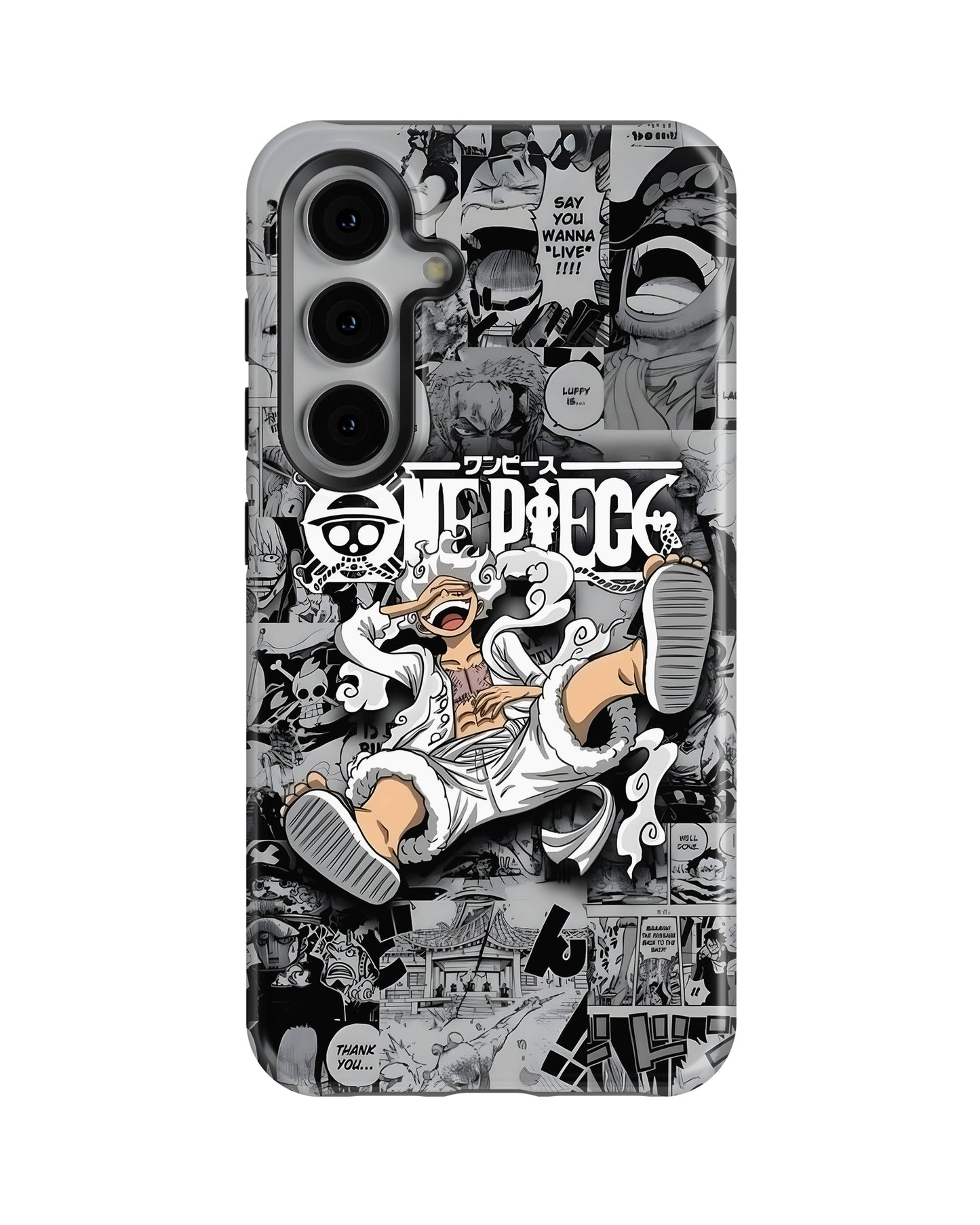 Samsung Galaxy S23 Plus Tank Case | Anime (Gear 5 Luffy)