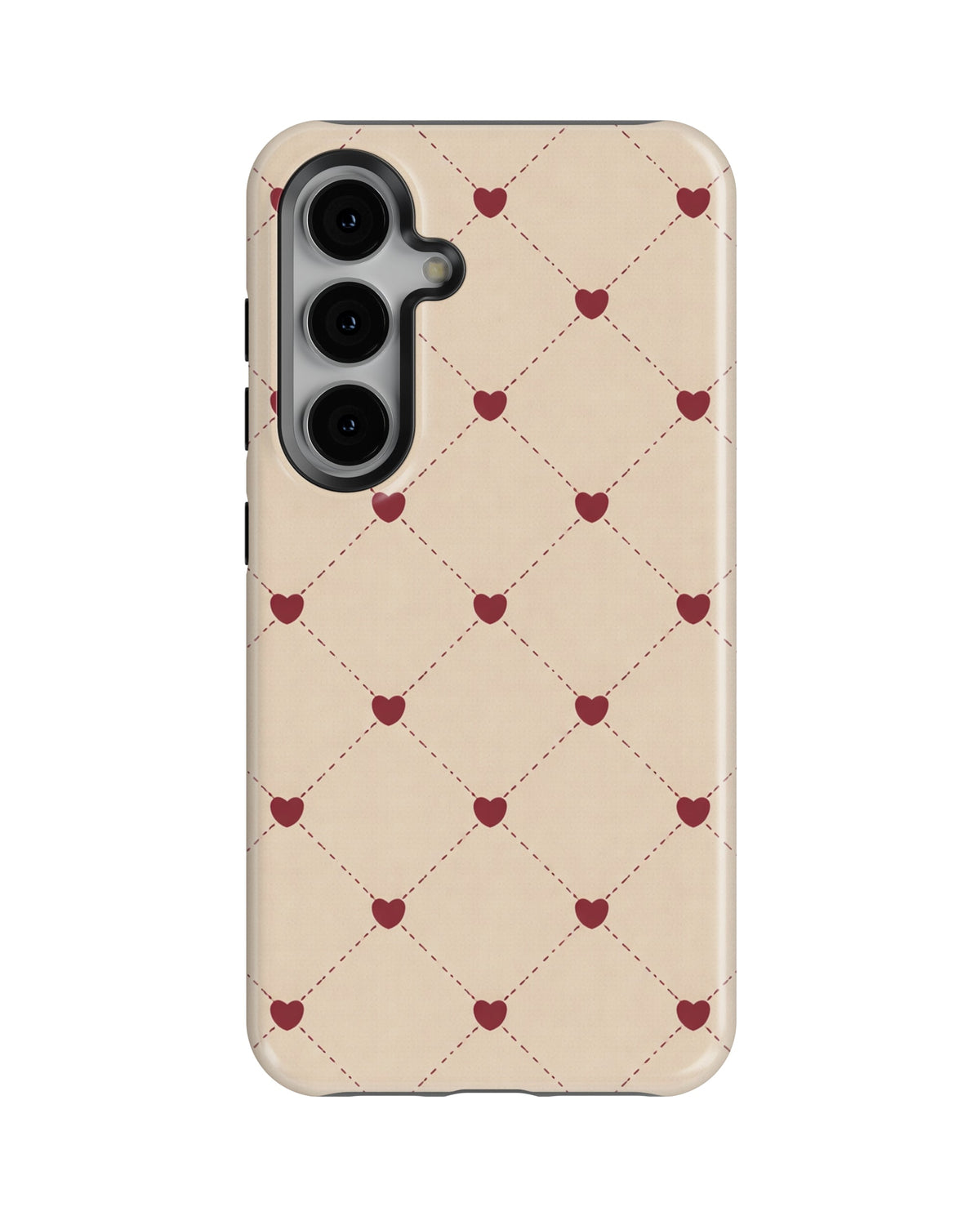 Samsung Galaxy S24 Tank Case | Girls Aesthetics (Heart Lattice)