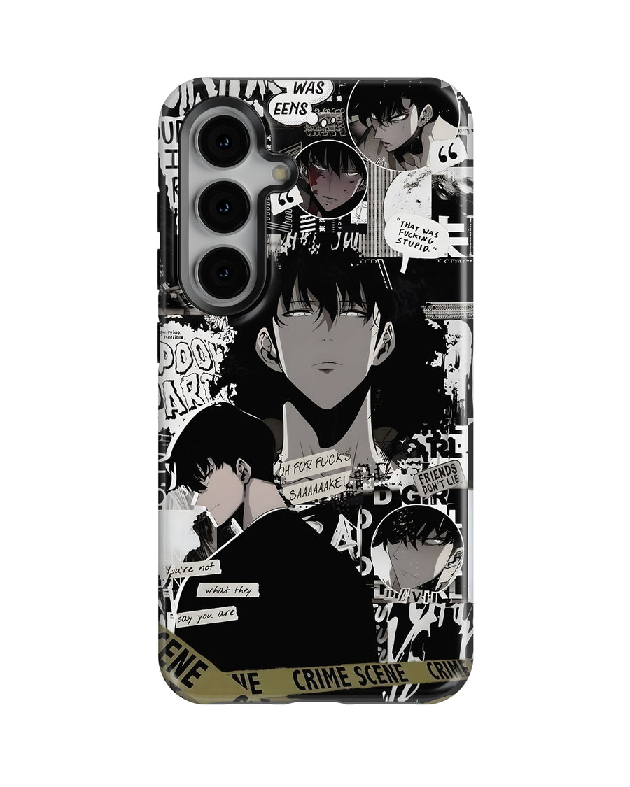 Samsung Galaxy S24 Tank Case | Anime (Manga Noir)