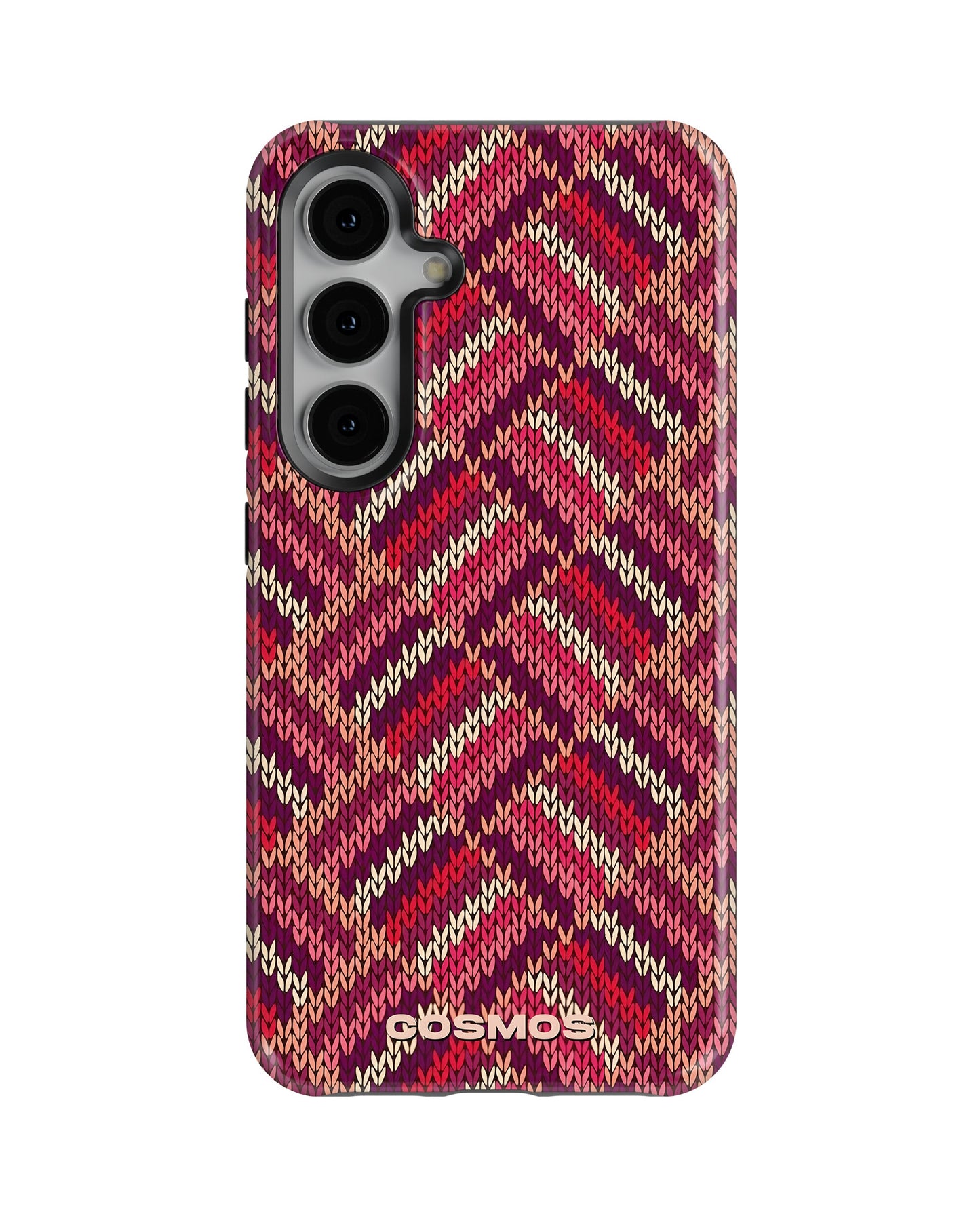 Samsung Galaxy S24 Tank Case | Textures (Ruby Weave)