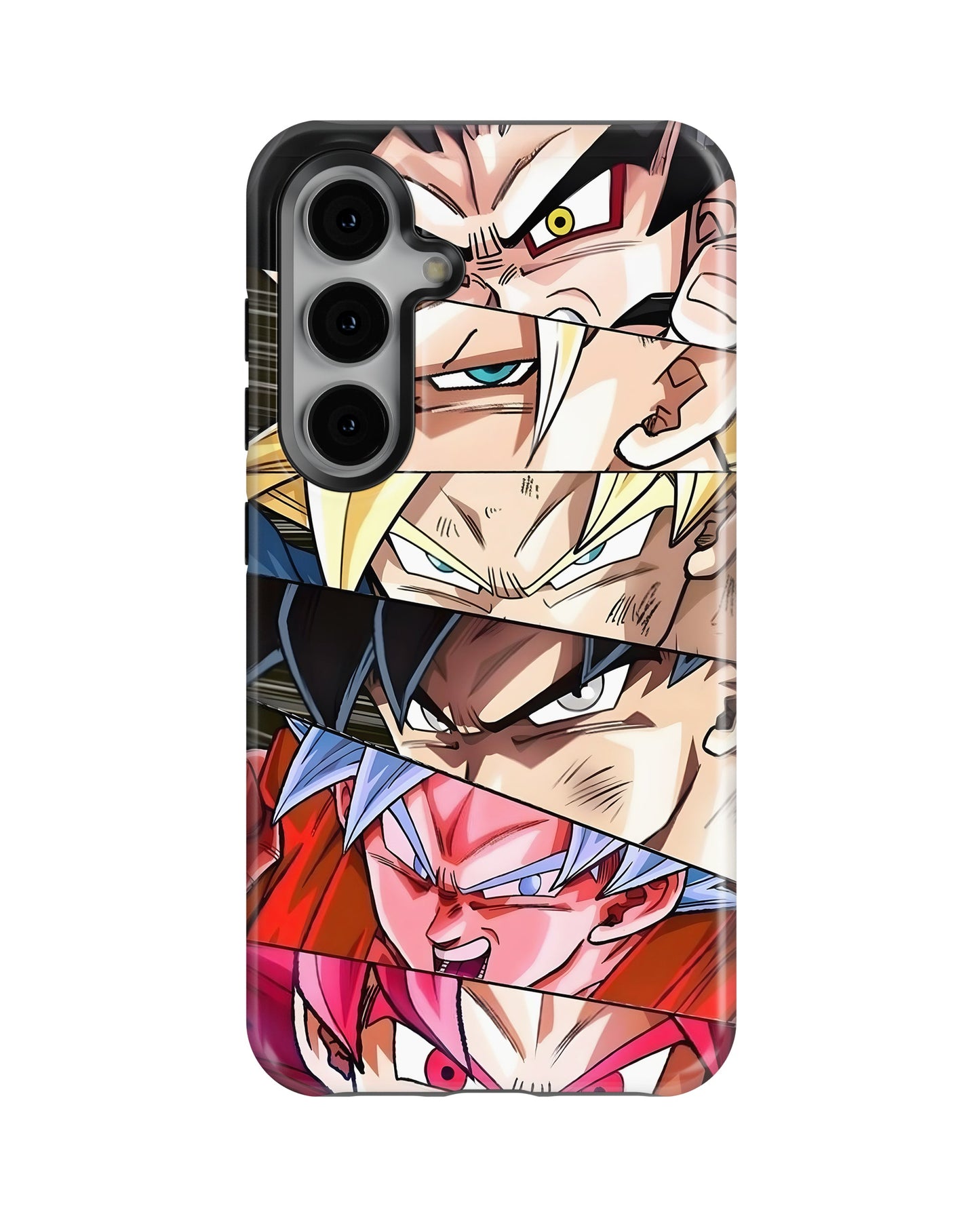 Samsung Galaxy S23 Plus Tank Case | Anime (Saiyan Faces)
