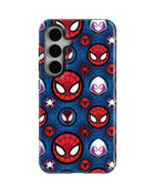 Samsung Galaxy S24 Tank Case | Superhero (Spider Icons)