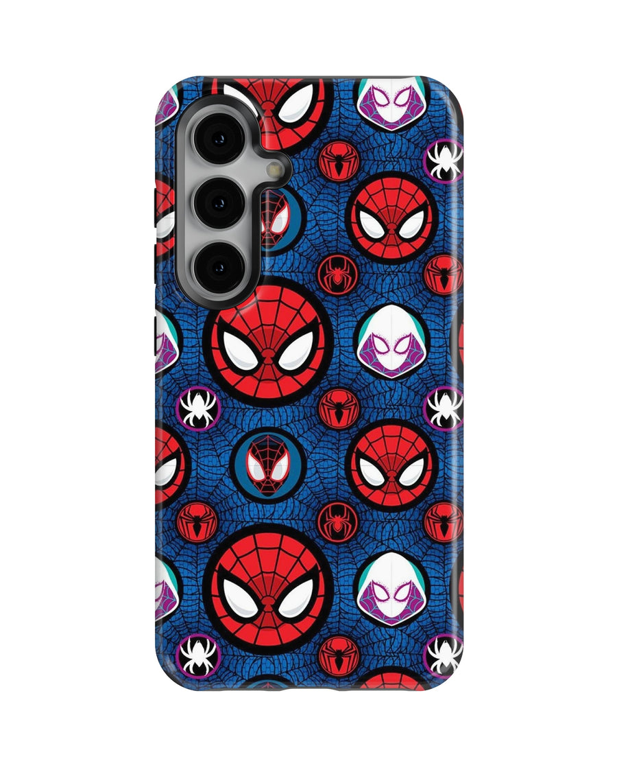 Samsung Galaxy S23 Tank Case | Superhero (Spider Icons)
