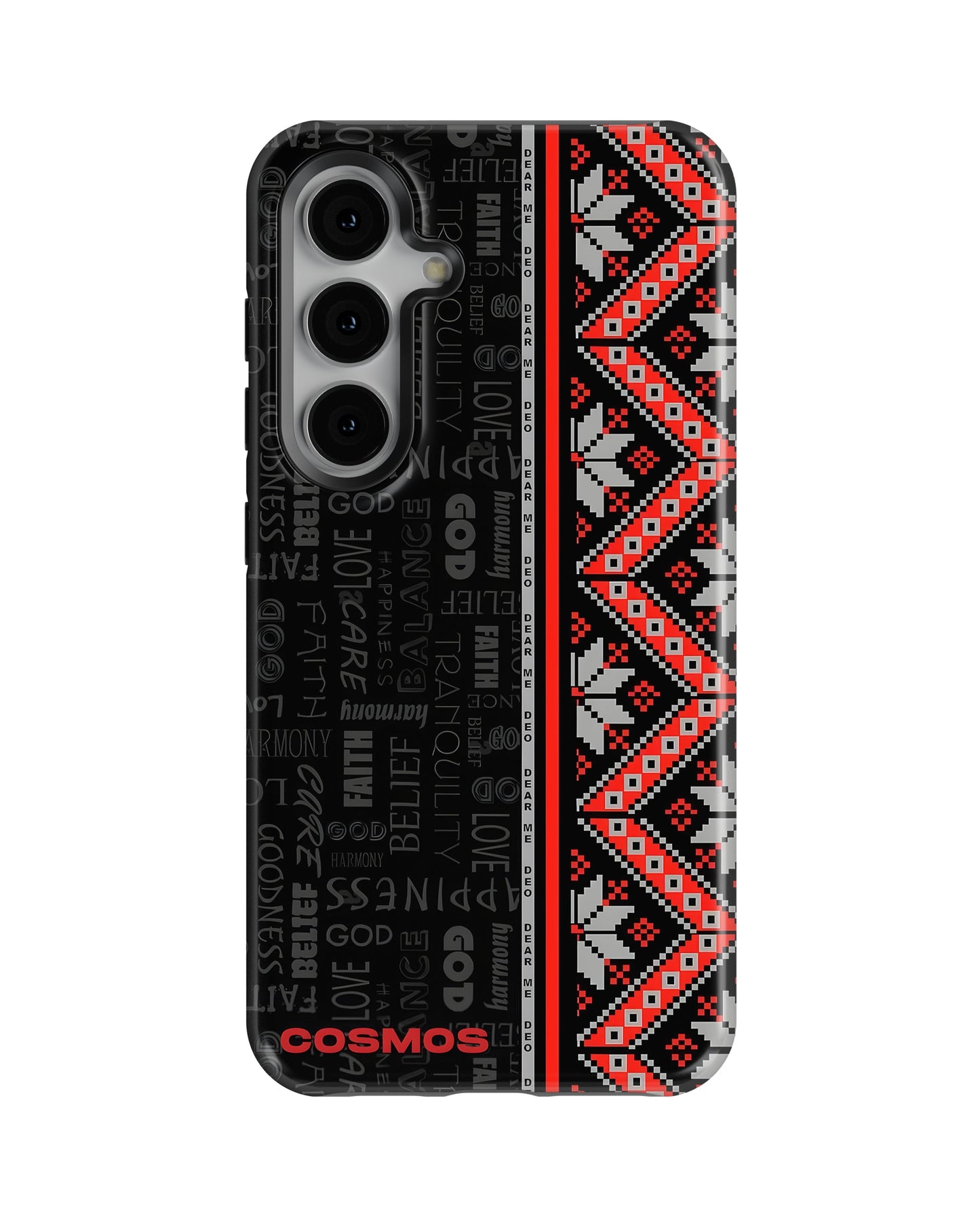 Samsung Galaxy S23 Tank Case | Textures (Tribal Noir)