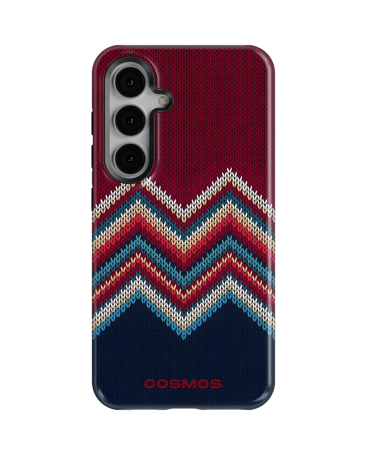 Samsung Galaxy S23 Plus Tank Case | Textures (Winter Chevron)