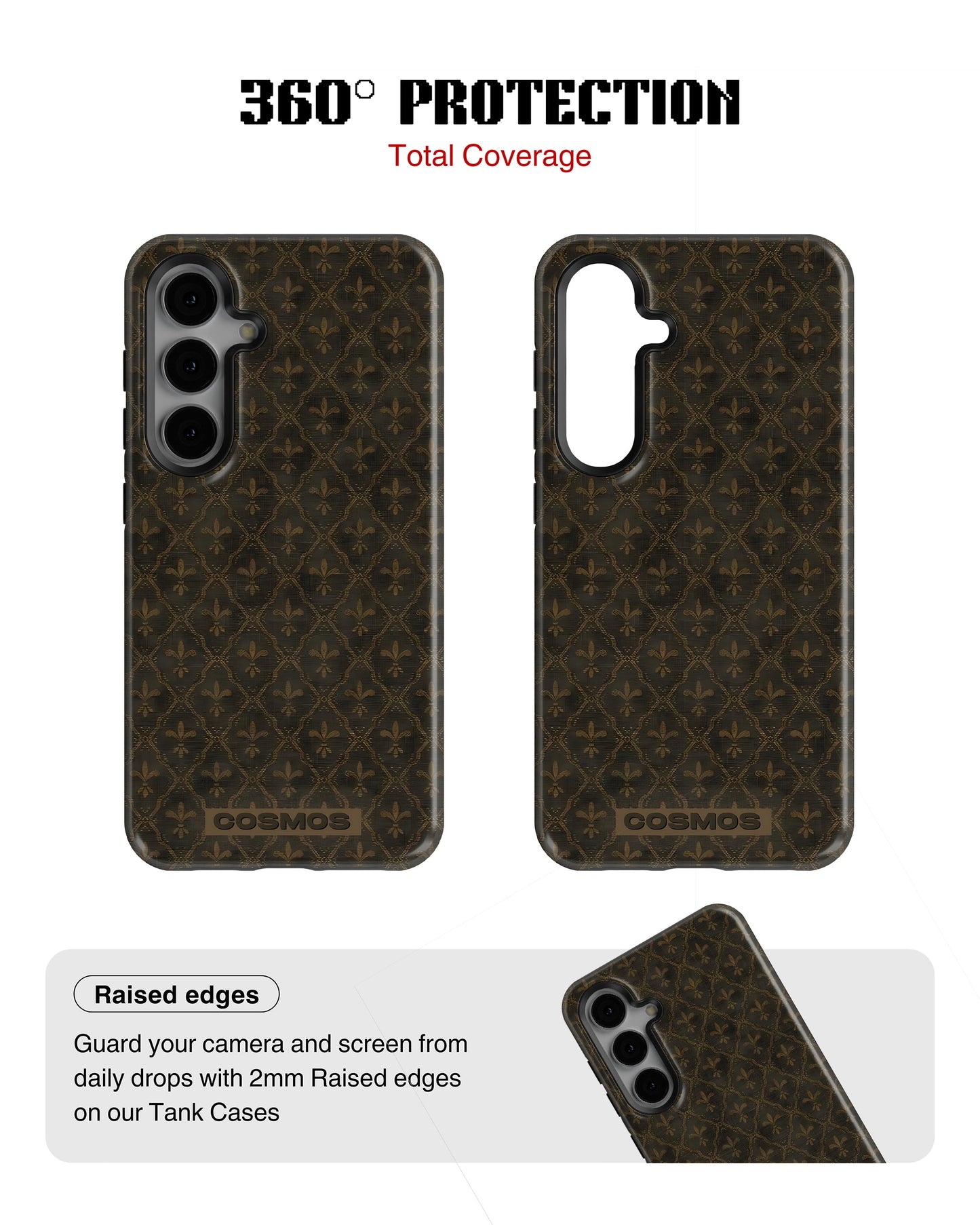 Samsung Galaxy S24 Tank Case | Textures (Antique Fleur)