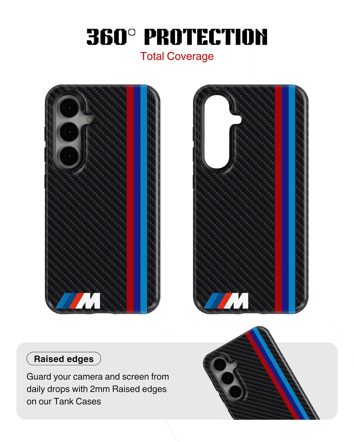 Samsung Galaxy S23 Plus Tank Case | Sports Car (BMW Carbon)