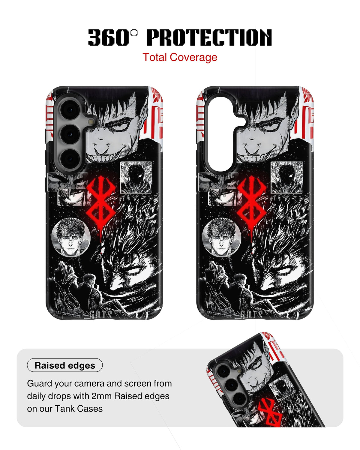 Samsung Galaxy S23 Plus Tank Case | Anime (Black Swordsman)