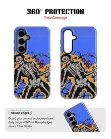 Samsung Galaxy S23 Tank Case | Modernism (Bone Bloom)