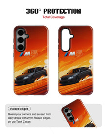 Samsung Galaxy S24 Tank Case | Sports Car (Burning M)