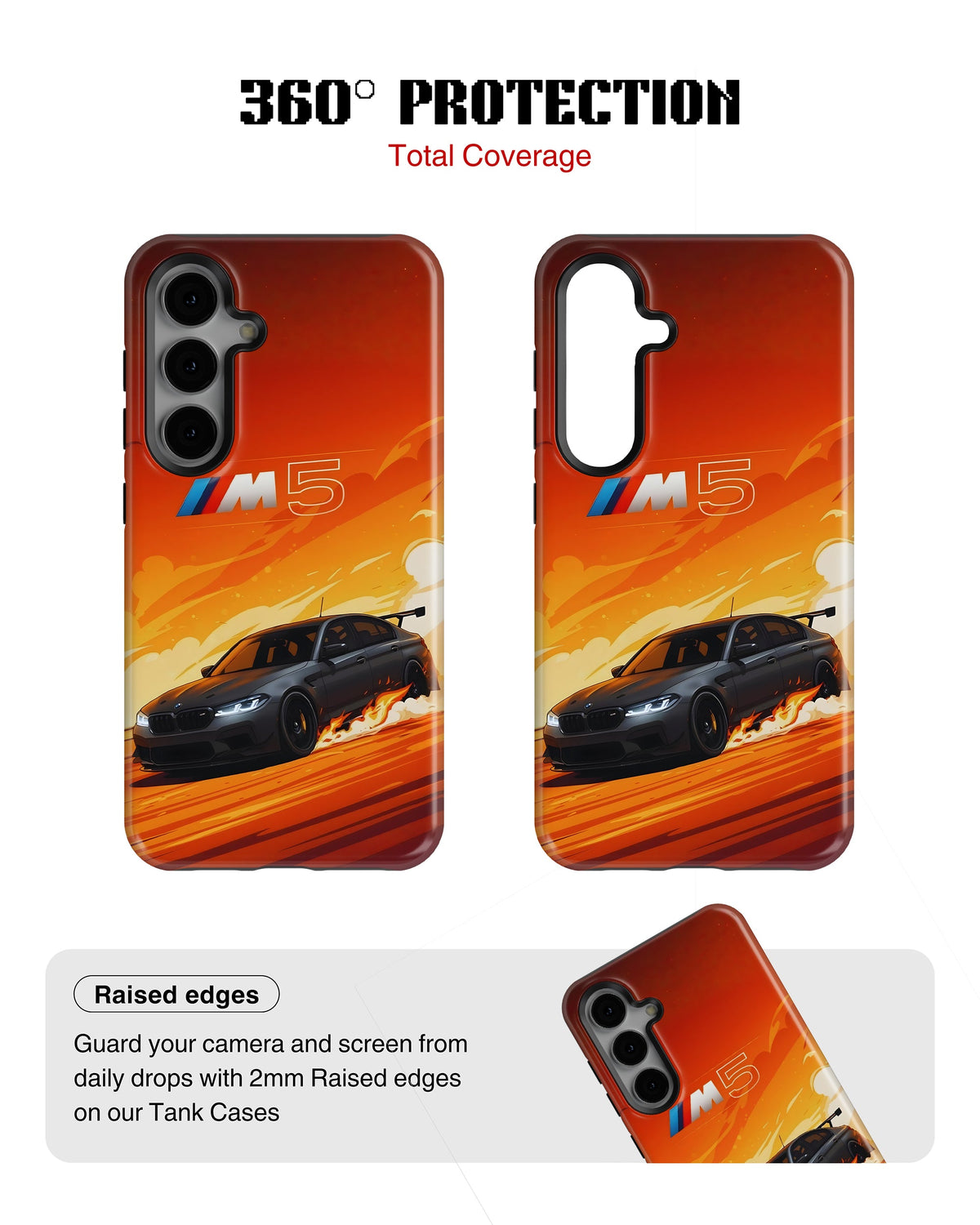 Samsung Galaxy S23 Tank Case | Sports Car (Burning M)