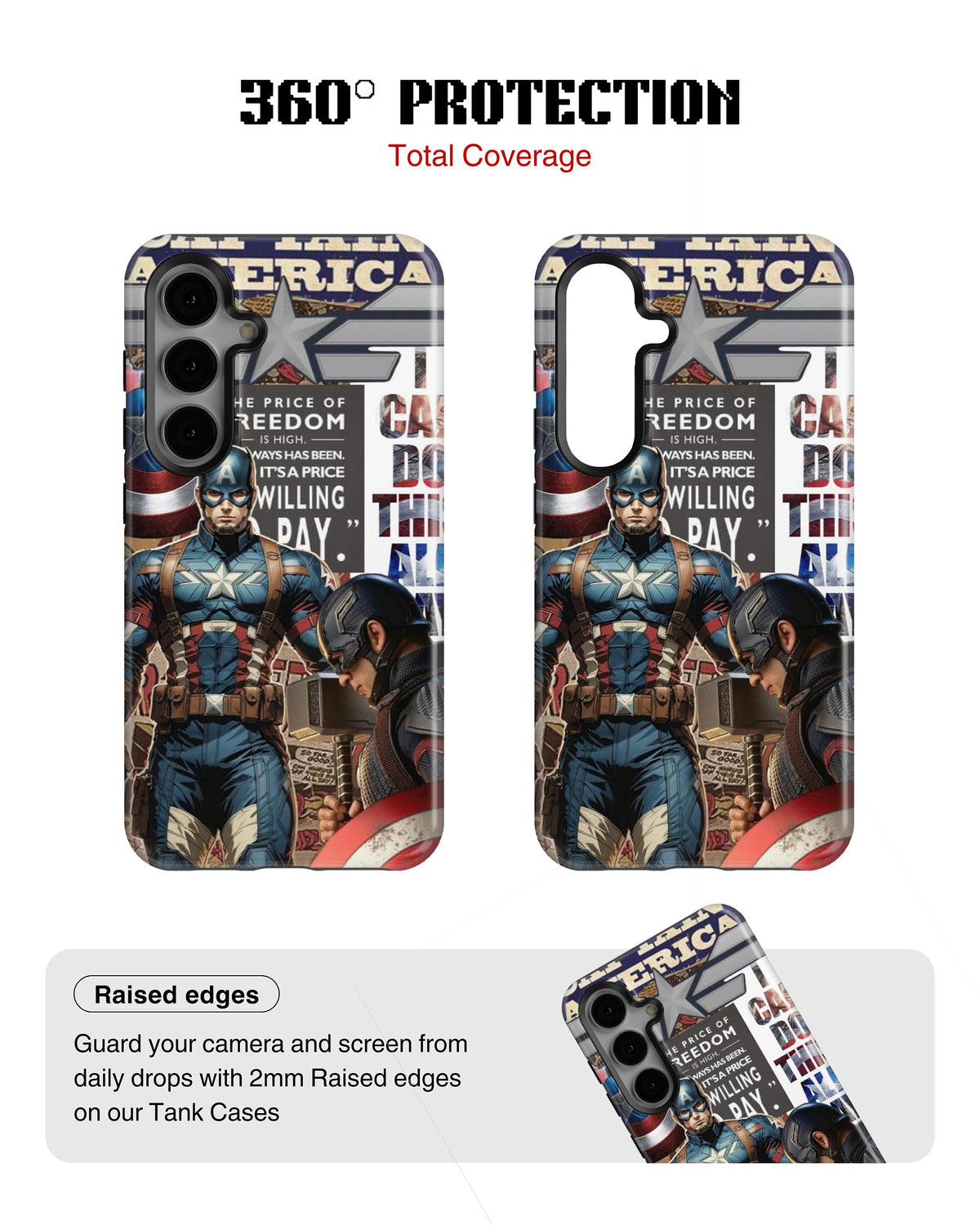 Samsung Galaxy S23 Tank Case | Superhero (Captain America Originals)