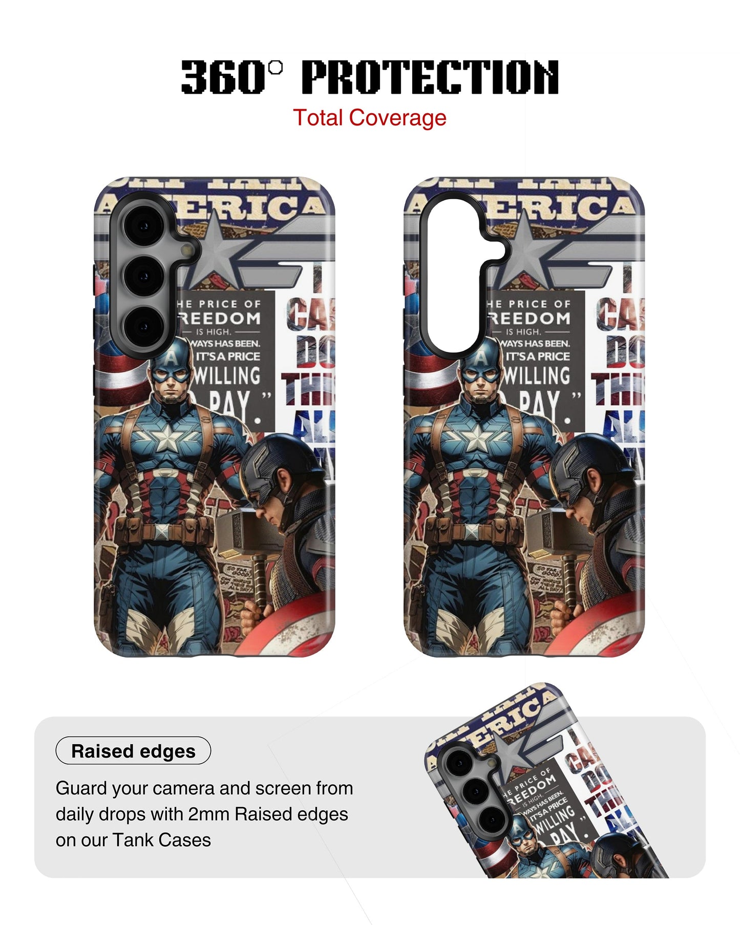 Samsung Galaxy S23 Tank Case | Superhero (Captain America Originals)