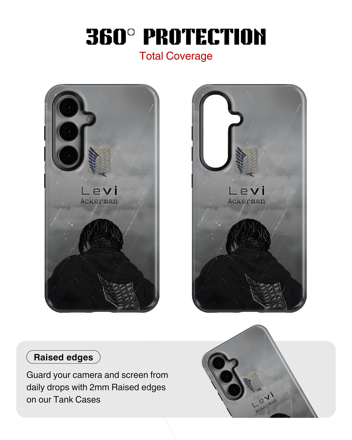 Samsung Galaxy S23 Plus Tank Case | Anime (Captain Levi)