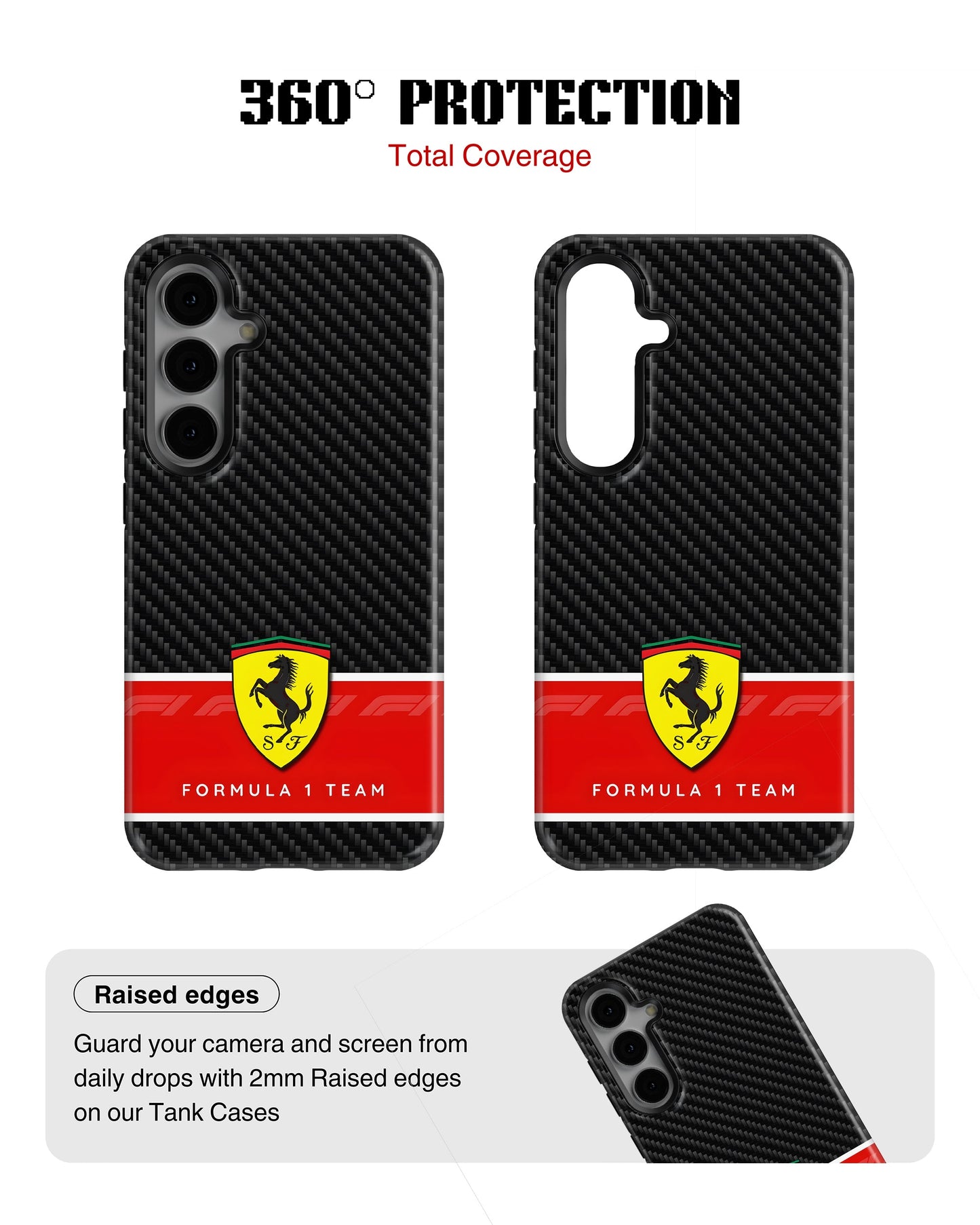Samsung Galaxy S24 Tank Case | Formula 1 (Carbon Ferrari)