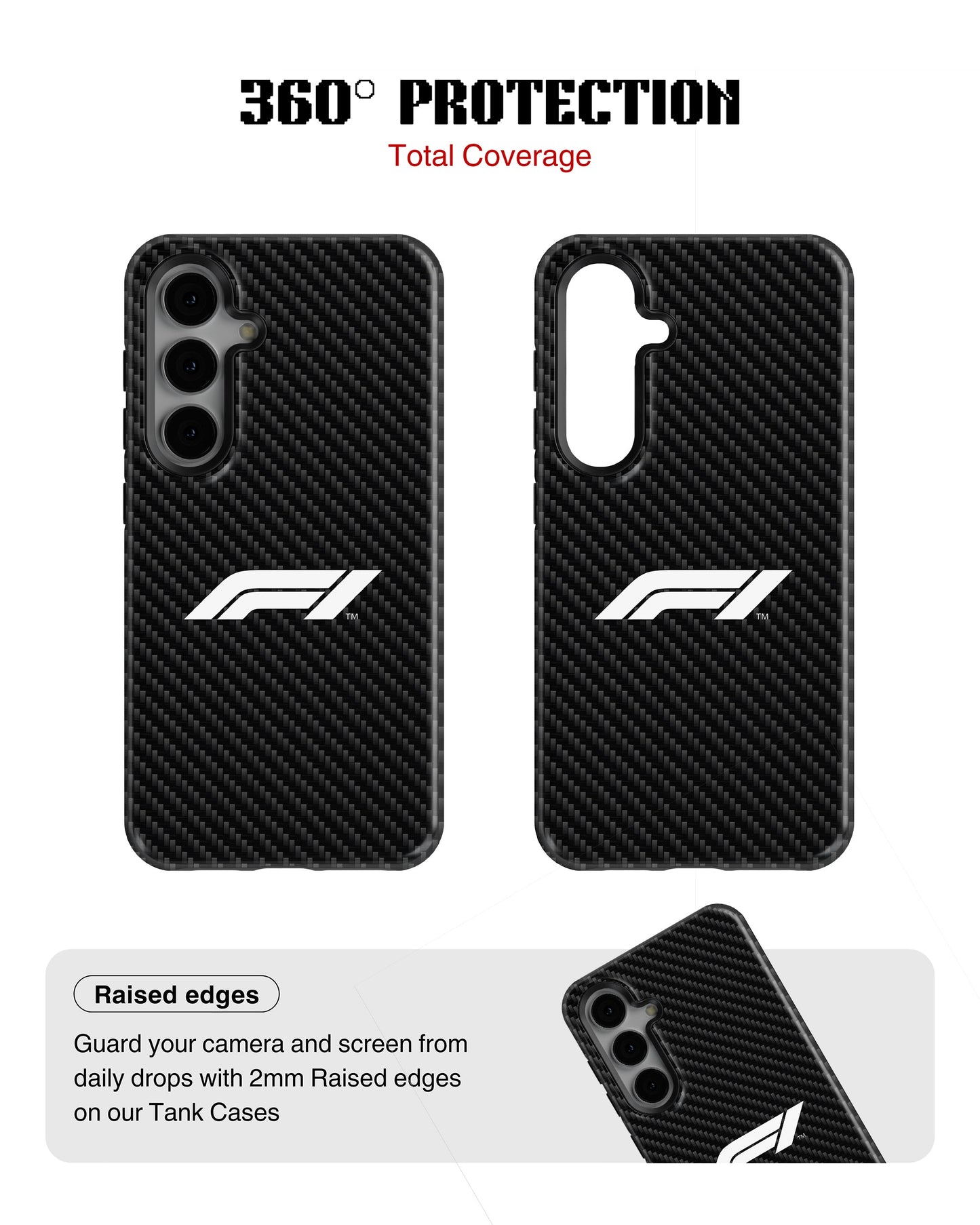 Samsung Galaxy S23 Tank Case | Formula 1 (Carbon Grid)