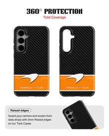 Samsung Galaxy S24 Tank Case | Formula 1 (Carbon McLaren)