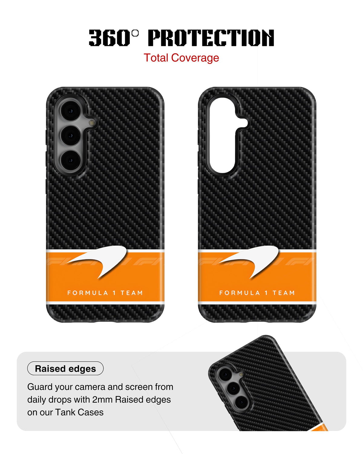 Samsung Galaxy S23 Plus Tank Case | Formula 1 (Carbon McLaren)