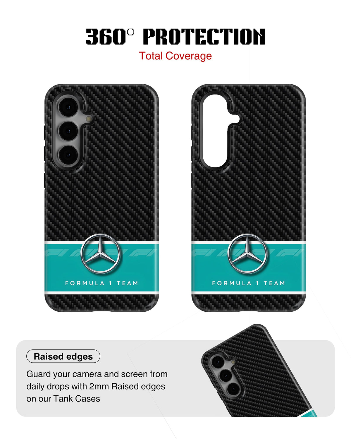 Samsung Galaxy S23 Tank Case | Formula 1 (Carbon Mercedes)