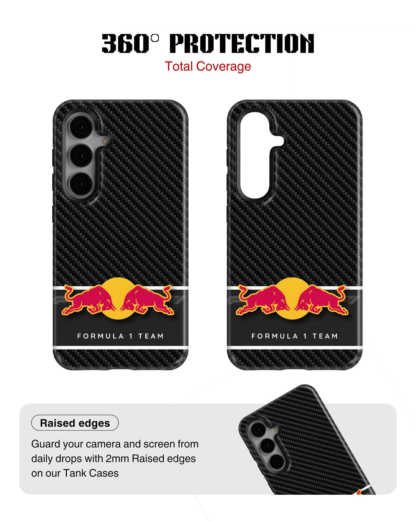 Samsung Galaxy S23 Tank Case | Formula 1 (Carbon Redbull)