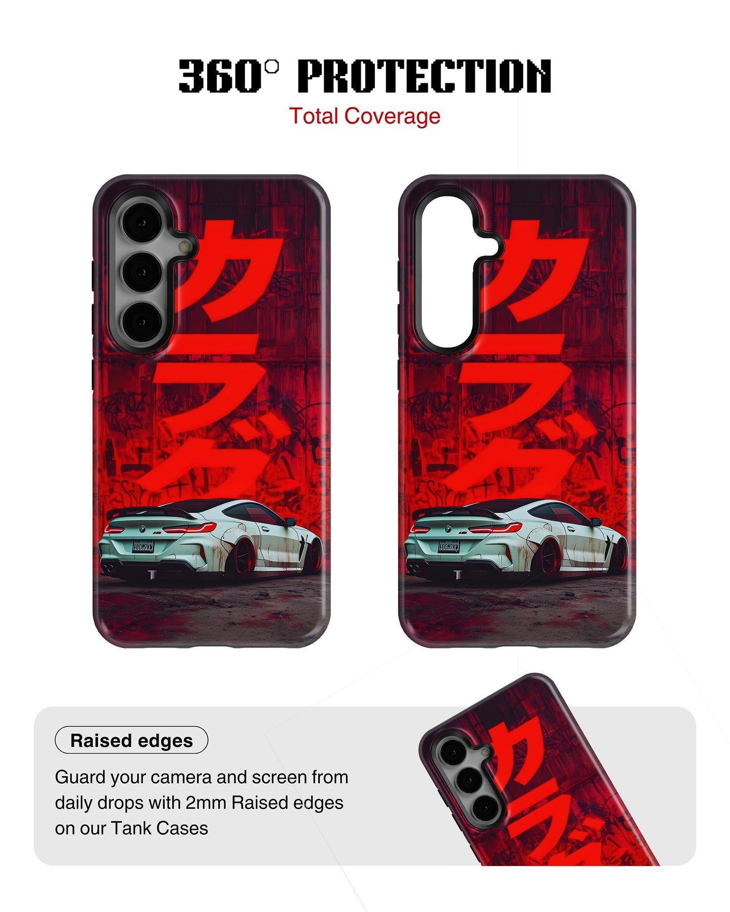 Samsung Galaxy S24 Tank Case | Sports Car (Crimson Drift)