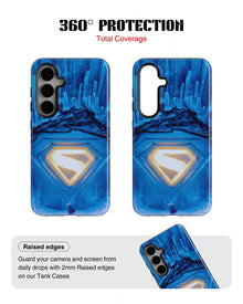 Samsung Galaxy S23 Tank Case | Superhero (Crystal Fortress)
