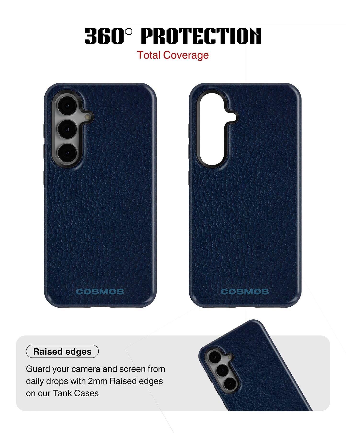 Samsung Galaxy S23 Plus Tank Case | Textures (Deep Navy)