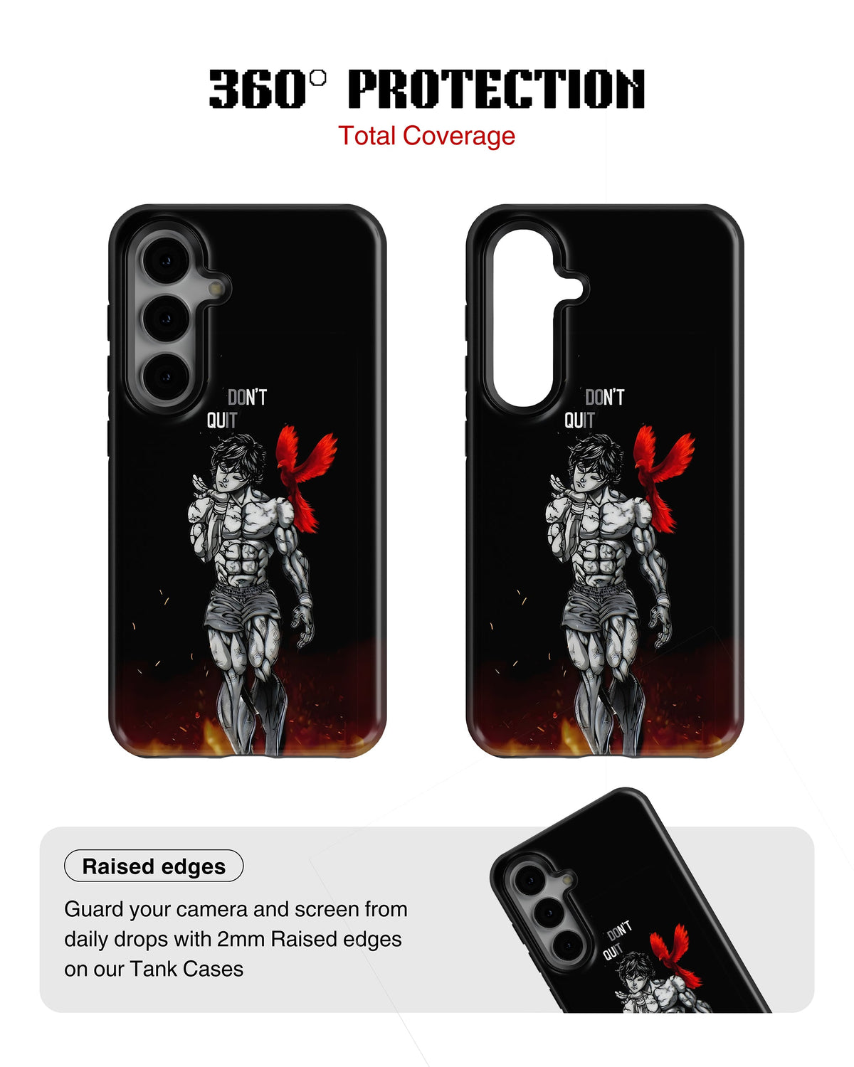 Samsung Galaxy S23 Plus Tank Case | Anime (Dont Quit)