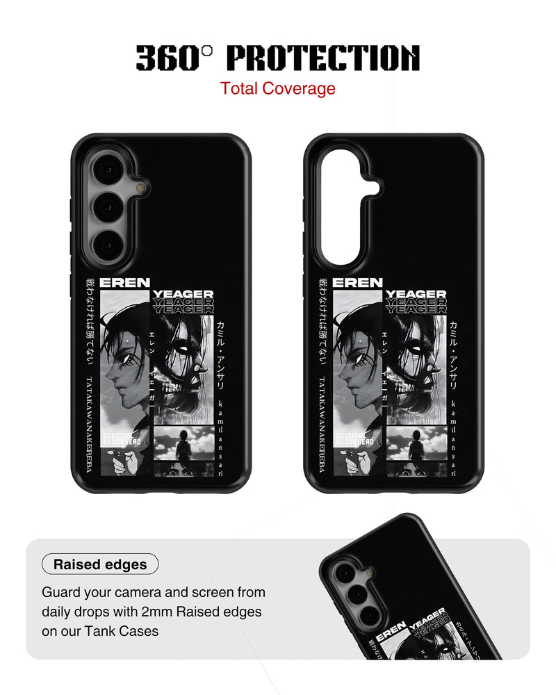 Samsung Galaxy S23 Tank Case | Anime (Eren Yeager)