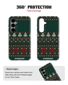 Samsung Galaxy S24 Tank Case | Textures (Evergreen Knit)