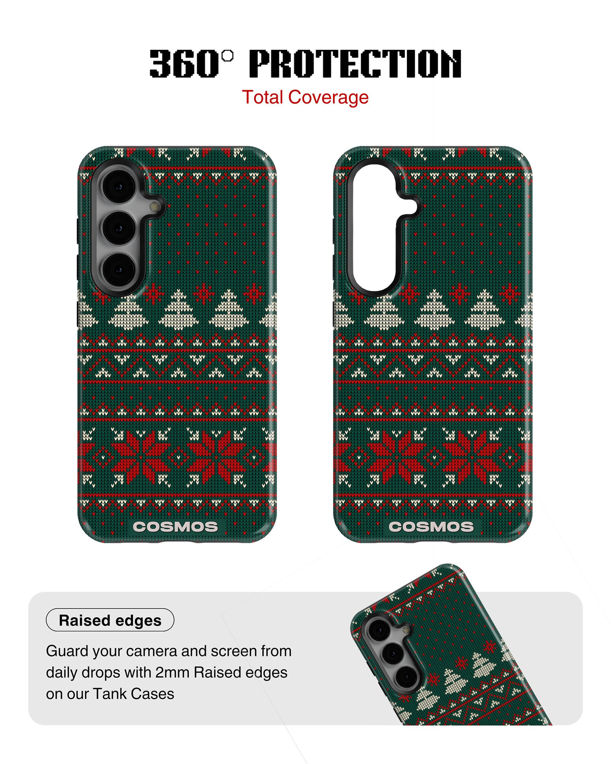 Samsung Galaxy S23 Tank Case | Textures (Evergreen Knit)