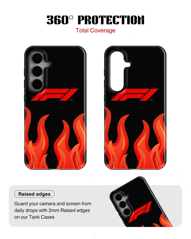 Samsung Galaxy S24 Tank Case | Formula 1 (F1 Flames)