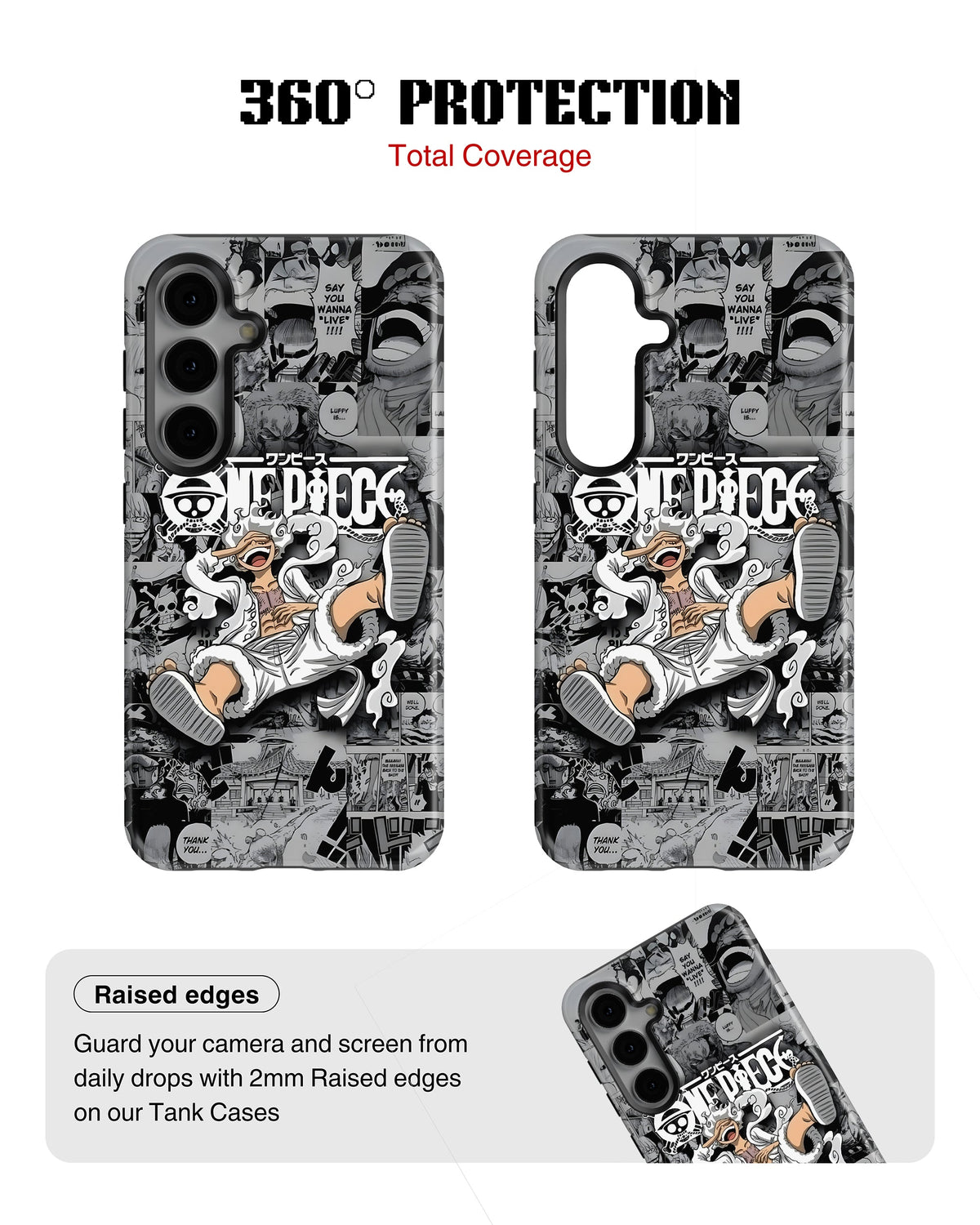 Samsung Galaxy S23 Plus Tank Case | Anime (Gear 5 Luffy)