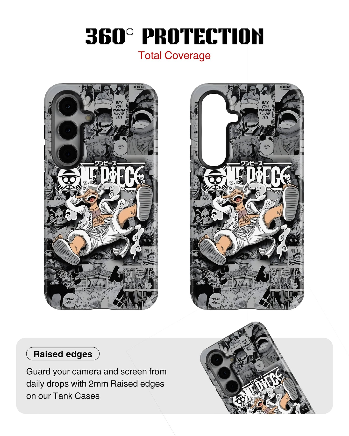 Samsung Galaxy S23 Plus Tank Case | Anime (Gear 5 Luffy)