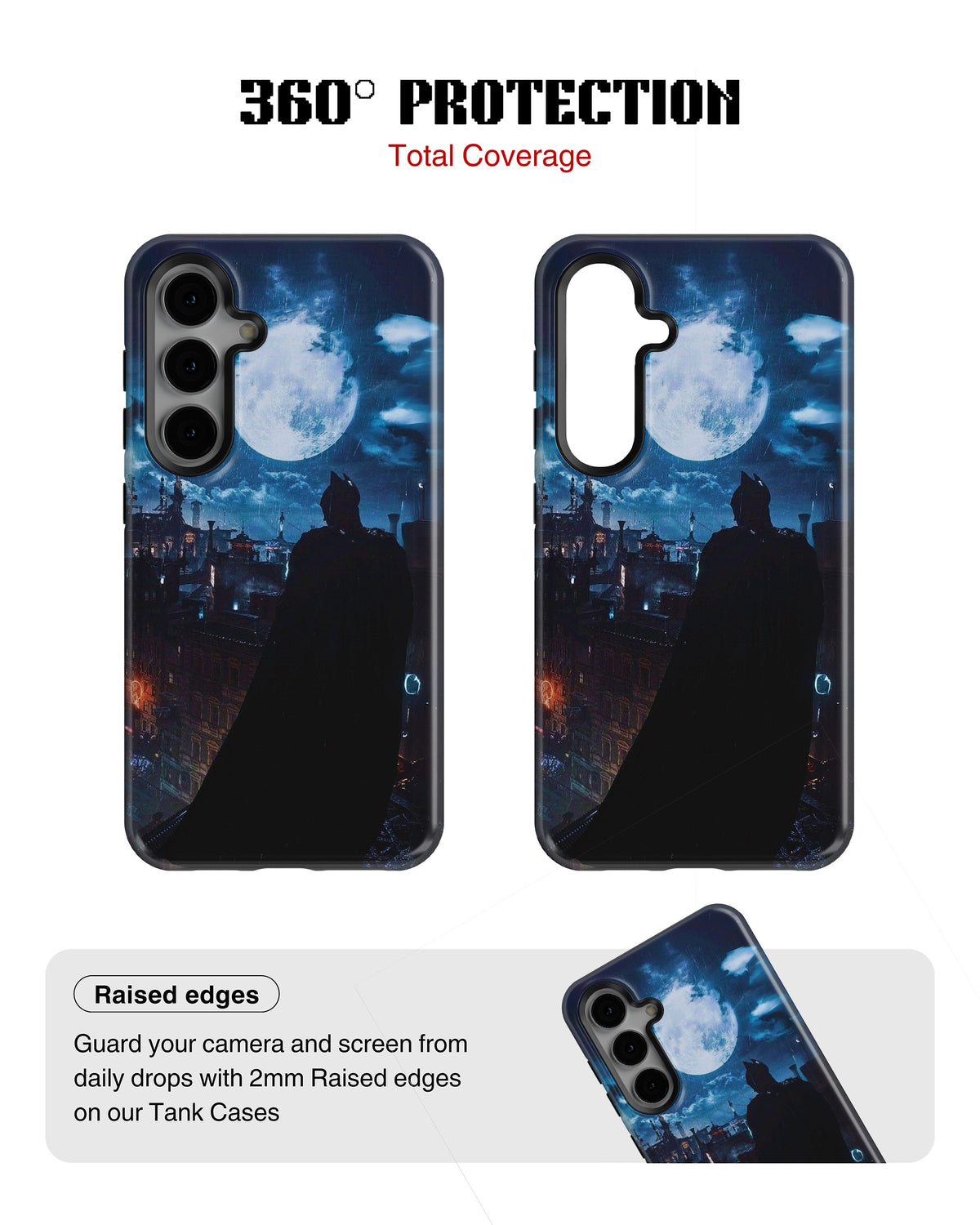 Samsung Galaxy S23 Tank Case | Superhero (Gotham Moon)