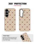 Samsung Galaxy S23 Tank Case | Girls Aesthetics (Heart Lattice)