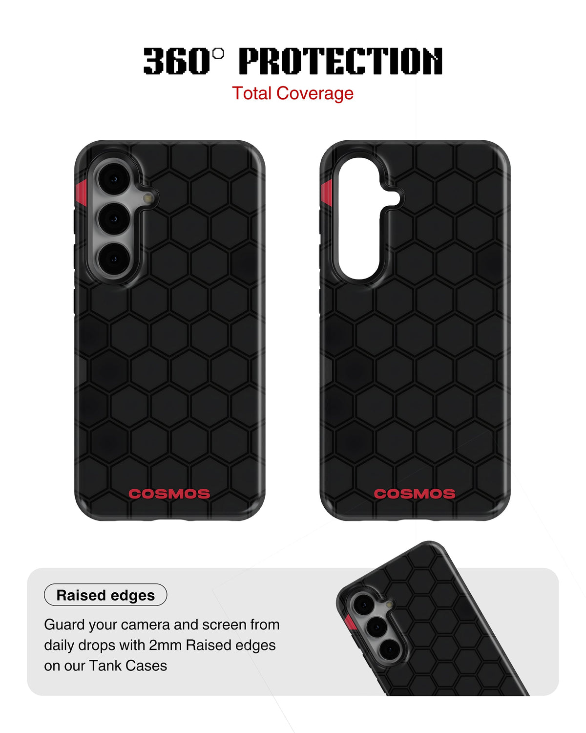 Samsung Galaxy S23 Tank Case | Textures (Hex Core)