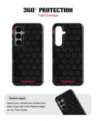 Samsung Galaxy S24 Tank Case | Textures (Hex Core)