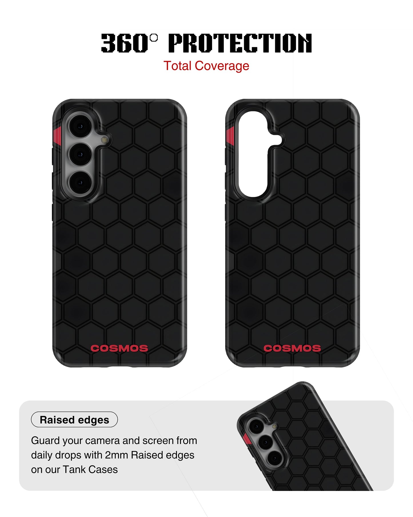 Samsung Galaxy S23 Plus Tank Case | Textures (Hex Core)